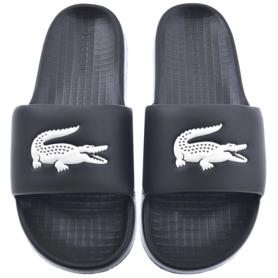 Navy lacoste sliders clearance